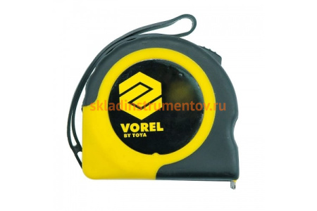 Рулетка VOREL 7,5м х 19мм обрезиненный корпус 10109