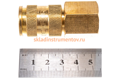 Быстроразъем пневматический с клапаном - внутренняя резьба 1/2 ROCKFORCE RF-BSE1-4SF