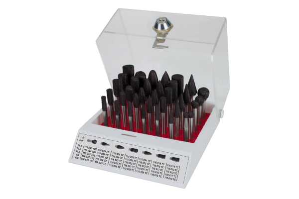 Набор борфрез твердосплавных (35 шт; HM-TiCN) Ruko 116008TC