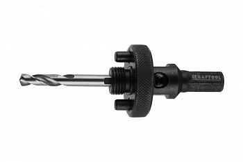 Державка быстросъемная с центрирующим сверлом (32-152 мм) для биметаллических коронок EXPERT Kraftool 29524_z01