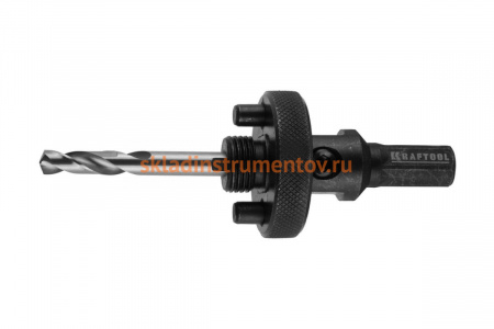 Державка быстросъемная с центрирующим сверлом (32-152 мм) для биметаллических коронок EXPERT Kraftool 29524_z01