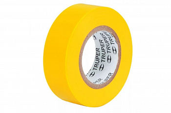 Изолента Truper акрил, 18 м, ширина 19 мм, желтая M-33А 12503
