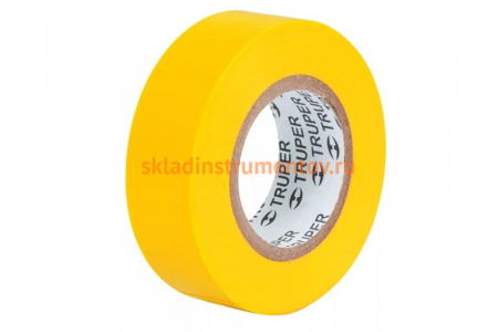 Изолента Truper акрил, 18 м, ширина 19 мм, желтая M-33А 12503