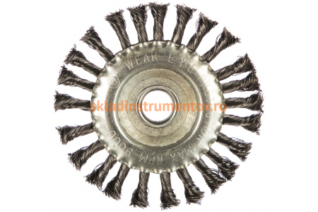 Кордщетка радиальная витая (150х22 мм) для МШУ REDVERG 6623615