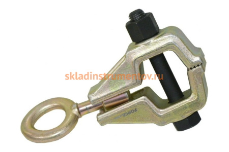 Клещеобразный усиленный зажим для кузовных работ с рым-болтом, нагрузка 5т FORCE 62506