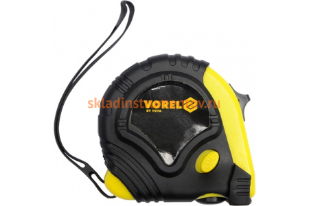 Рулетка VOREL 5м х 19мм с боковым фиксатором 10125