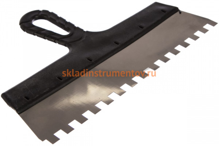 Фасадный зубчатый шпатель 300 мм Зубр МАСТЕР 10078-30-10