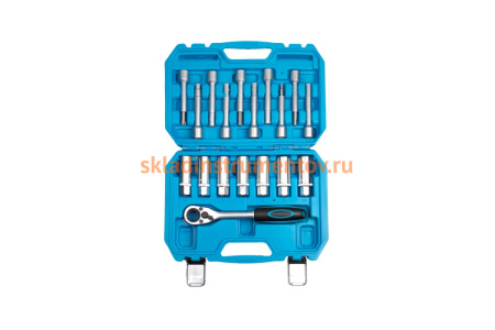 Набор инструмента для разбора стоек с проходной трещоткой, 18 предметов AV Steel AV-922058