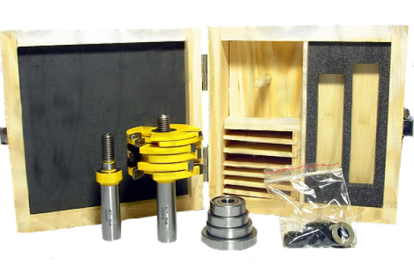 Набор фрез кромочных фальцевых (6 шт; 2 хвостовика 12 мм) по дереву Энкор 10593