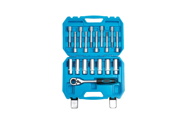 Набор инструмента для разбора стоек с проходной трещоткой, 18 предметов AV Steel AV-922058