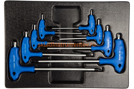 Набор L-образных ключей TORX (ложемент, 8 предметов) KING TONY 9-22308PR