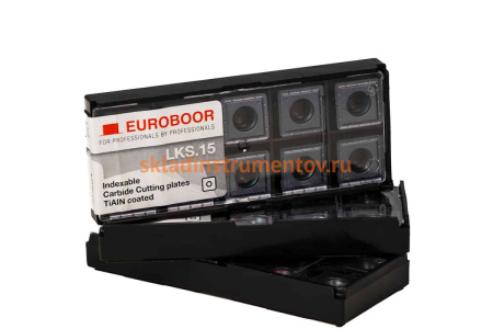 Комплект сменных режущих пластин для фаскоснимателей B60 и B60S 10 шт. EUROBOOR LKS.15