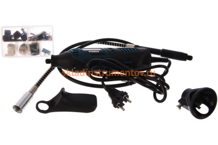 Электрический ручной гравер с набором аксессуаров ROCKFORCE RF-GM10-150E