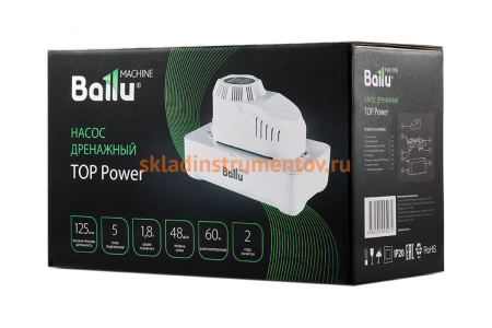 Насос дренажный Machine TOP Power накопительный 125 л/ч Ballu НС-1248317