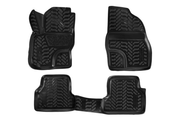 Ковры в салон Airline 3D с подпятником для Ford Focus II 05-11 4 шт. ACM-PS-28