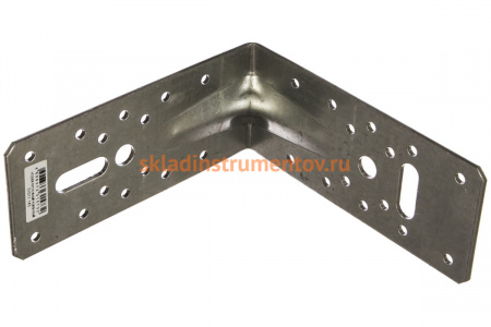 Крепежный усиленный уголок ЗУБР УКУ-2.5 65х145х145 х 2.5мм 31011-145