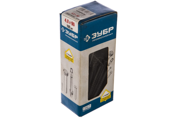 Саморезы универсальные по дереву 100 шт. (4,8х90 мм; PH2; ТФ1) Зубр 4-300031-48-090