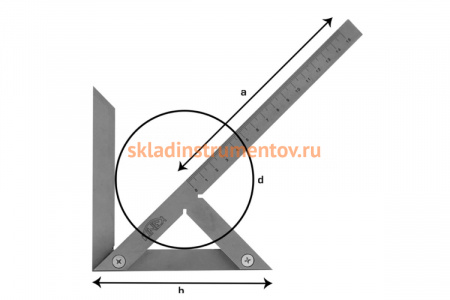 Центровочный угольник Kinex 300х180/250 мм 4062-3
