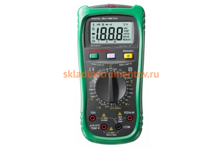 Цифровой мультиметр с детектором напряжения Mastech MS8260C 00-00003108