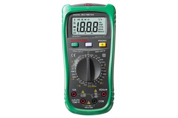 Цифровой мультиметр с детектором напряжения Mastech MS8260C 00-00003108
