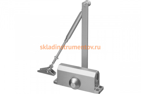 Дверной доводчик для дверей массой до 40 кг STAYER цвет серебро 37915-50