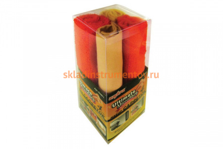 Набор салфеток из микрофибры (35х35 см; 4 шт.) в квадратной тубе OMBRA OM071