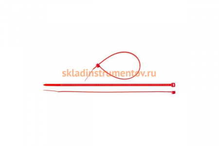 Нейлоновый хомут Зубр МАСТЕР красный, 3,6 мм x 300 мм, 100 шт 309040-36-300