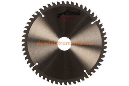 Диск пильный (200 мм; 56T; 30 мм) по ламинату и дсп профи АТАКА 8078200