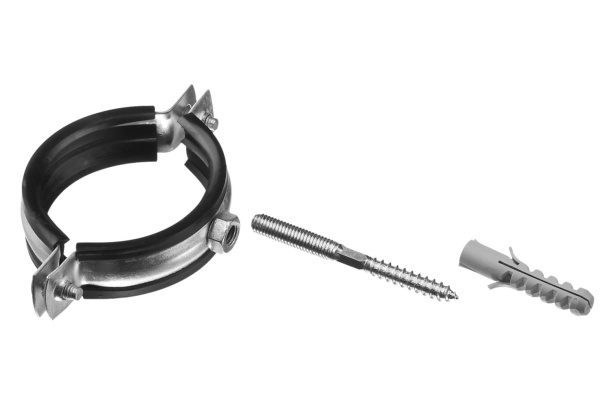 Трубный хомут с гайкой ЗУБР оцинкованный,1 1/4" 37866-40-45