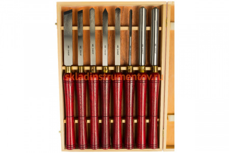 Набор резцов токарных 8 шт. по дереву Энкор 10430