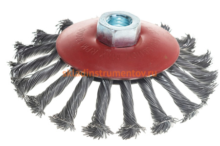 Кордщетка радиальная витая с наклоном (125 мм; М14) для МШУ REDVERG 6623620