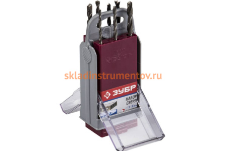 Набор сверл комбинированный 7 шт. для электродрели ЗУБР 4-29704-H7-SB