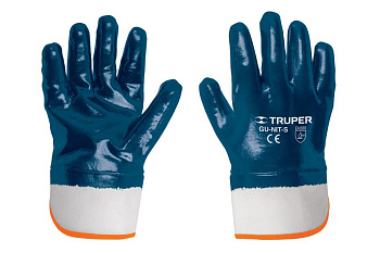 Рабочие перчатки Truper хлопок, покрытие из нитрила GU-NIT-S 15245