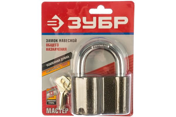 Навесной замок общего применения 80 мм ЗУБР МАСТЕР 3720_z01