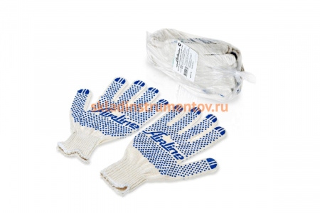 Перчатки Airline ХБ с точечным ПВХ покрытием, 5 пар AWG-C-01