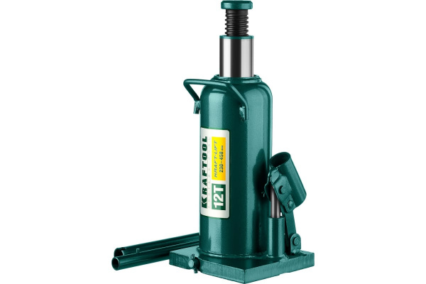 Гидравлический бутылочный домкрат 12т, 230-458мм, KRAFTOOL Kraft-Lift 43462-12_z01