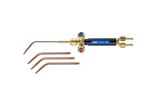 Ацетиленовая горелка ПТК Г2-4М-01 с 4-мя цельнотянутыми наконечниками 00000030297