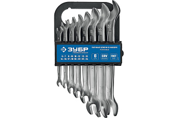 Набор рожковых гаечных ключей 8 шт 6 - 24 мм Зубр 27011-H8_z01