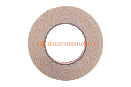 Монтажная клейкая лента на вспененной основе КУРС белая, 15мм х 10м 11784