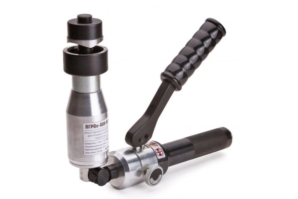 Поворотный гидравлический ручной пресс для пробивки отверстий КВТ ПГРОп-60А 66536 Поворотный гидравлический ручной пресс для пробивки отверстий КВТ ПГРОп-60А 66536