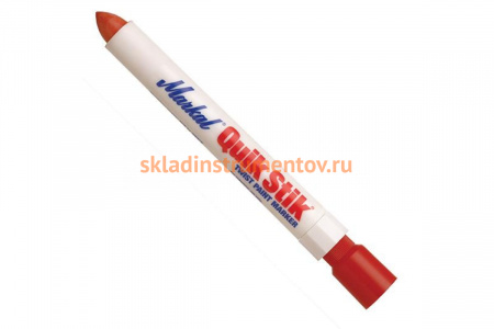 Твёрдый промышленный маркер Markal Quik Stik, красный 61049