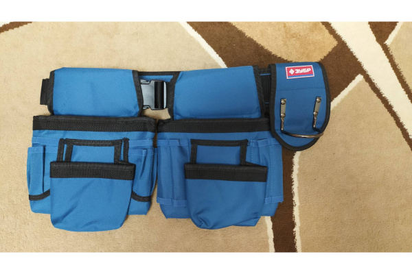 Пояс монтажника "ЭКСПЕРТ" (держатель для молотка; 18 карманов) Зубр 38640