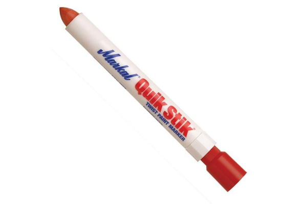 Твёрдый промышленный маркер Markal Quik Stik, красный 61049