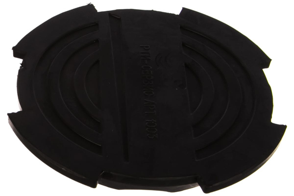 Опора резиновая с отбортовкой OHT1003 (116х18 мм) для подкатных домкратов Ombra 55570