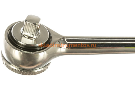 Трещотка (1/4", 140 мм, 24 зубца, дисковый механизм) KING TONY 2725-55G