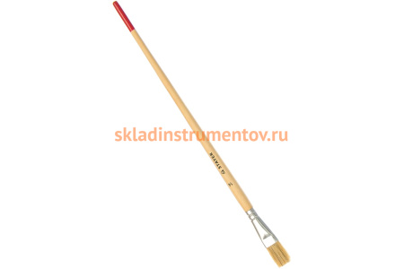 Круглая тонкая кисть STAYER UNIVERSAL-STANDART, светлая натуральная щетина, деревянная ручка, №14 x 15мм 0124-14