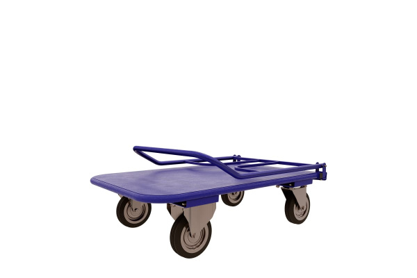 Тележка RUSKLAD платформенная со складной ручкой (система складывания ручки - педаль) ТПСР 1 М П (500x800) d125мм Тележка RUSKLAD платформенная со складной ручкой (система складывания ручки - педаль) ТПСР 1 М П (500x800) d125мм