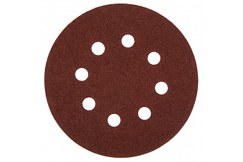 Круг шлифовальный универсальный 5 шт. (125 мм; Р80) "МАСТЕР" Зубр 35562-125-080