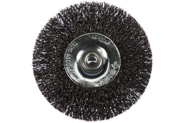 Щетка дисковая ПРОФЕССИОНАЛ (63 мм; 0.3 мм; витая стальная проволока) для дрели ЗУБР 35198-063_z02