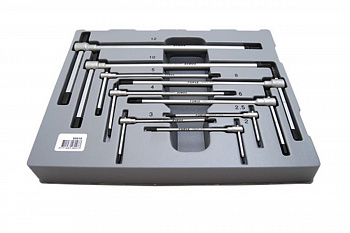 Набор Т-обр. регулируемых 6-ти гран. ключей с 2 до 12 мм. 9пр. FORCE 50919